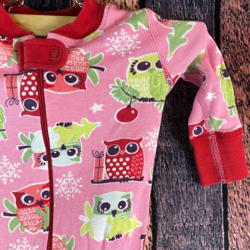 Hanna Andersson Holiday Winter Owl Organic Pajama - Picture 2 of 5